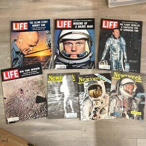 Life Magazine/Newsweek Astronaut John Glenn Making of a Brave Man Space/Moonwalk